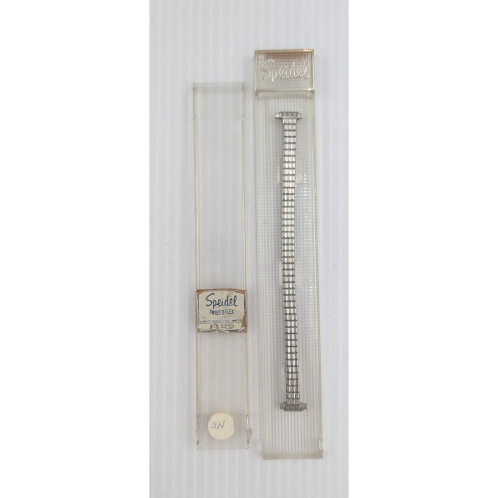 Speidel Silver Twist O Flex Stainless Steel Ladies Watch Band 945/Long